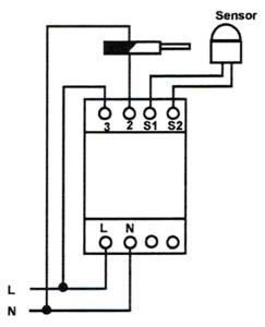 Электрическая схема фотореле SFR