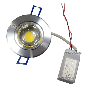 Светодиодный потолочный светильник TRICE-5 (5 Вт, 220В, 6500K)